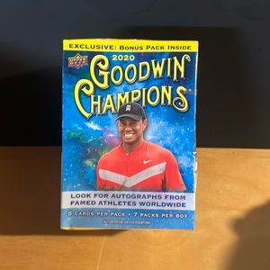 2020 Upper Deck Goodwin Champions Mega Box Tiger Woods - NEW sealed